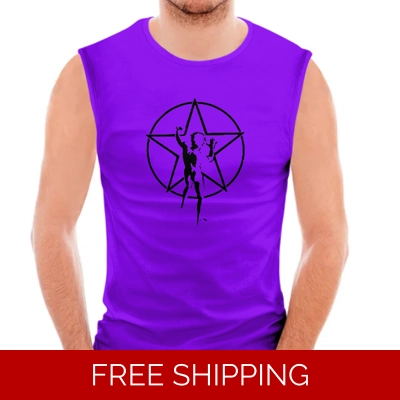 Le Studio Custom 3D Vest Shirt Black Star Man